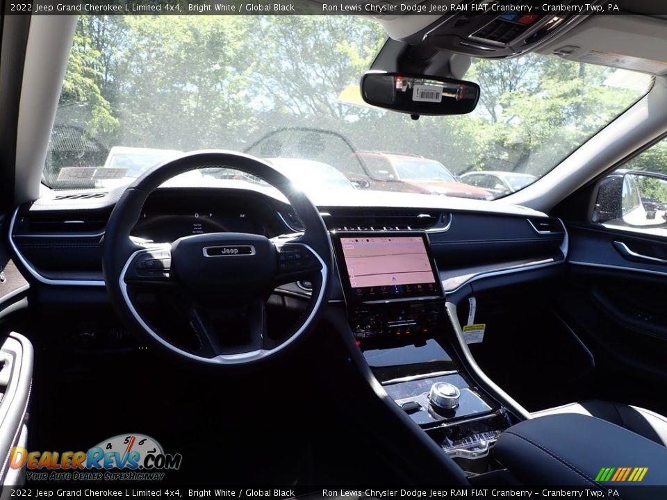 2022 Jeep Grand Cherokee L Limited 4x4 Bright White / Global Black Photo #14