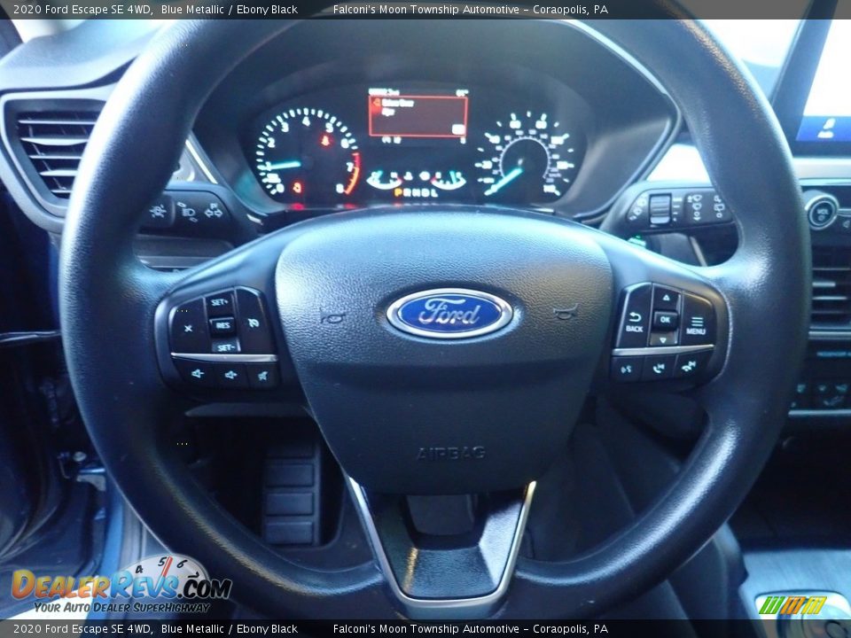 2020 Ford Escape SE 4WD Blue Metallic / Ebony Black Photo #25