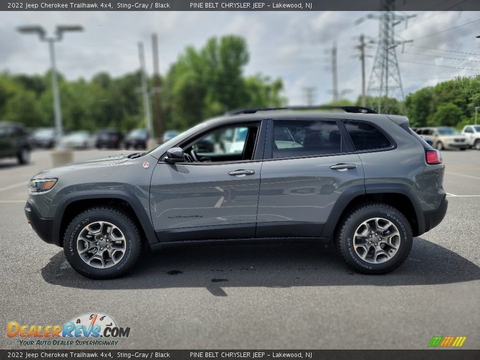 2022 Jeep Cherokee Trailhawk 4x4 Sting-Gray / Black Photo #3