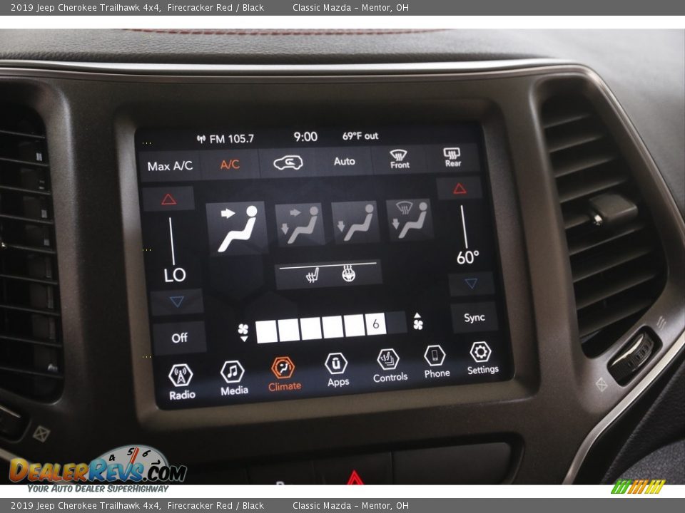 2019 Jeep Cherokee Trailhawk 4x4 Firecracker Red / Black Photo #11