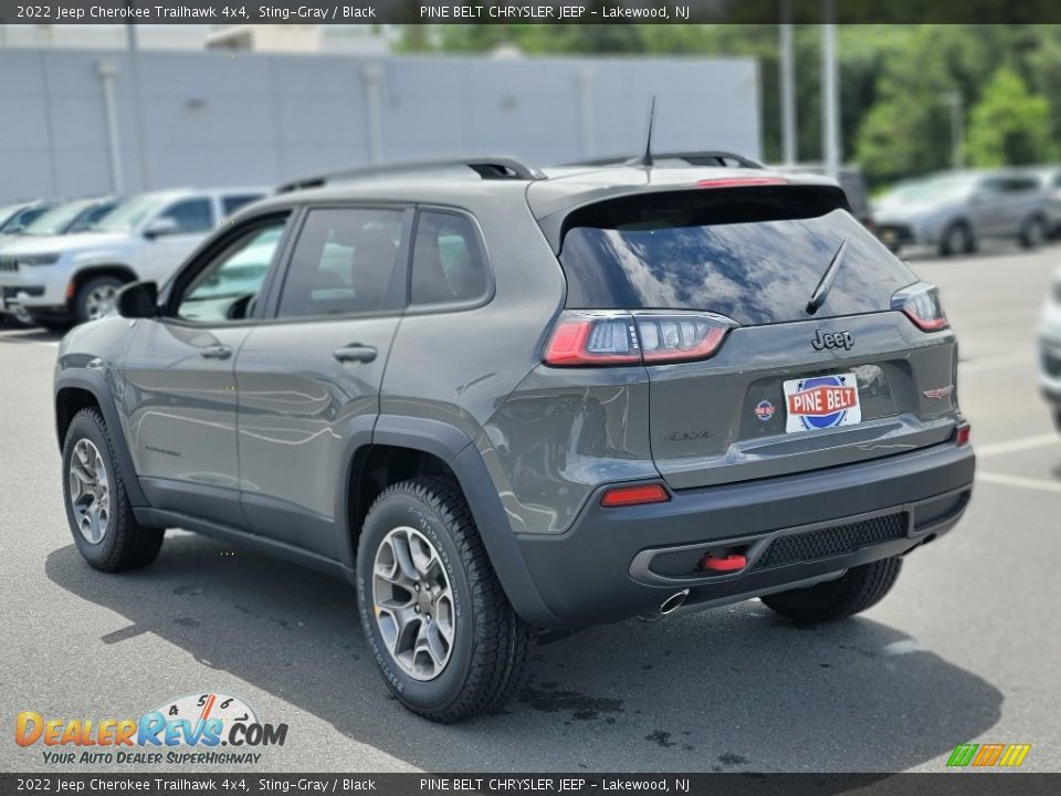 2022 Jeep Cherokee Trailhawk 4x4 Sting-Gray / Black Photo #4