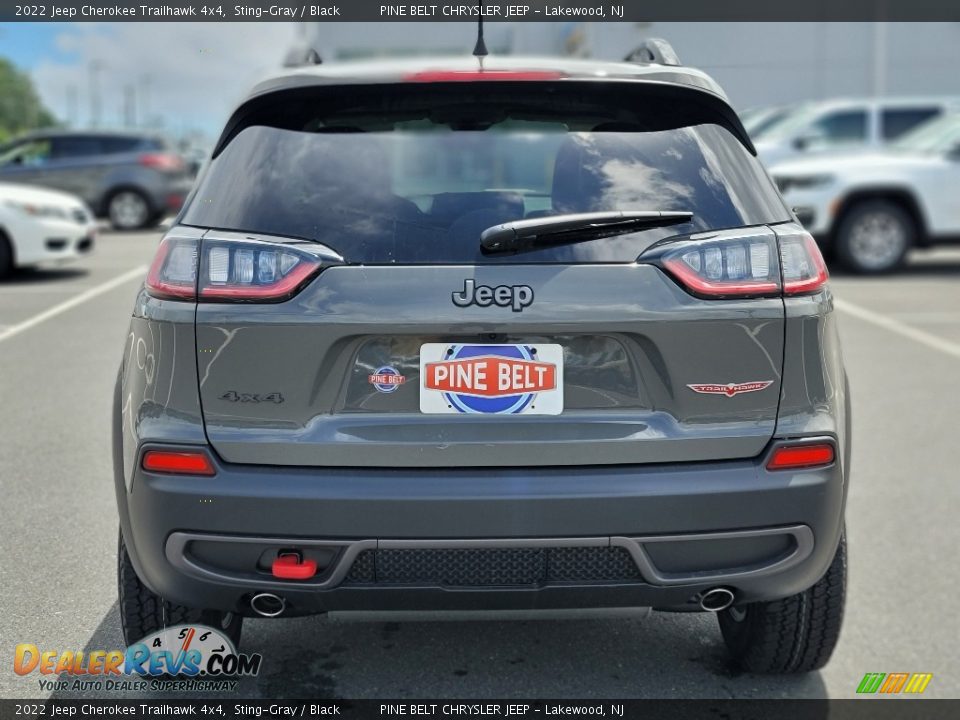 2022 Jeep Cherokee Trailhawk 4x4 Sting-Gray / Black Photo #5