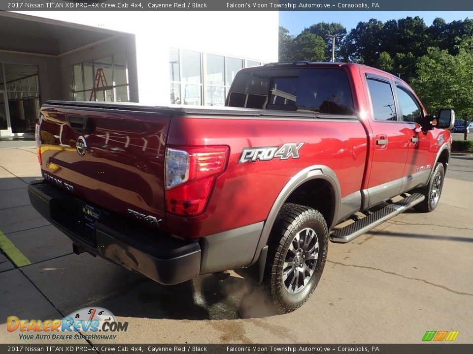 2017 Nissan TITAN XD PRO-4X Crew Cab 4x4 Cayenne Red / Black Photo #2