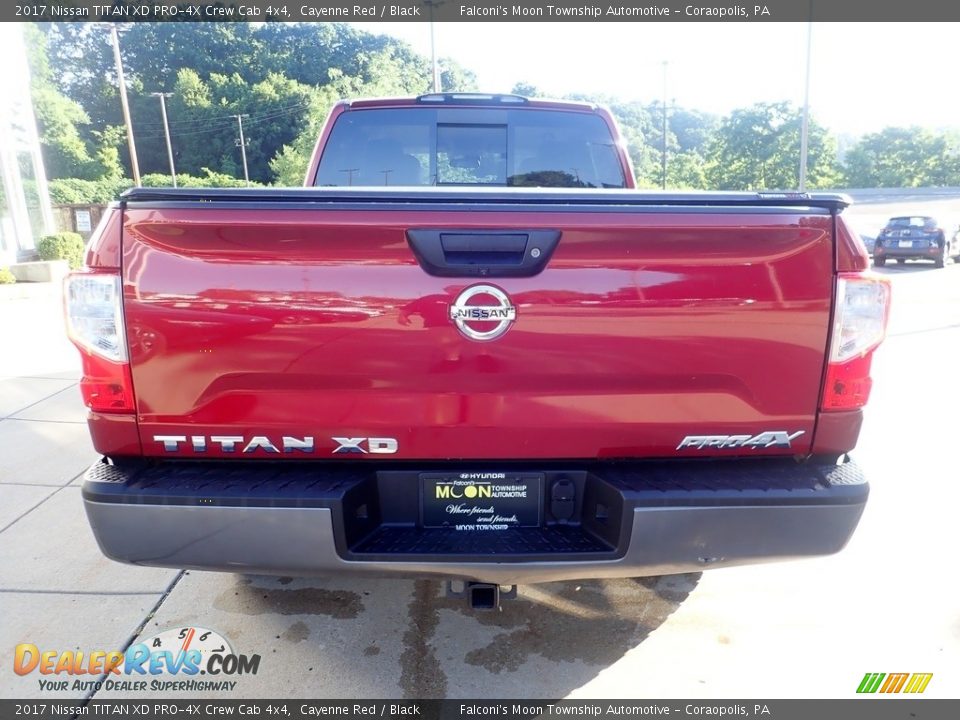 2017 Nissan TITAN XD PRO-4X Crew Cab 4x4 Cayenne Red / Black Photo #3