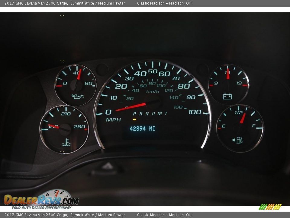 2017 GMC Savana Van 2500 Cargo Summit White / Medium Pewter Photo #7