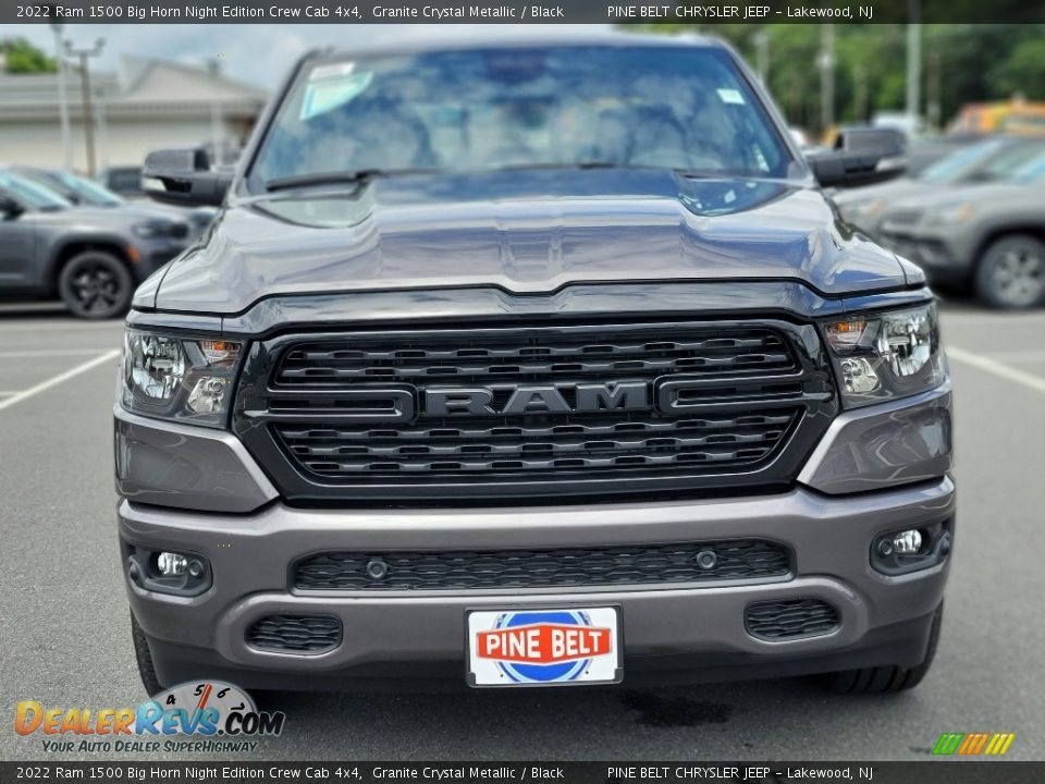 2022 Ram 1500 Big Horn Night Edition Crew Cab 4x4 Granite Crystal Metallic / Black Photo #2