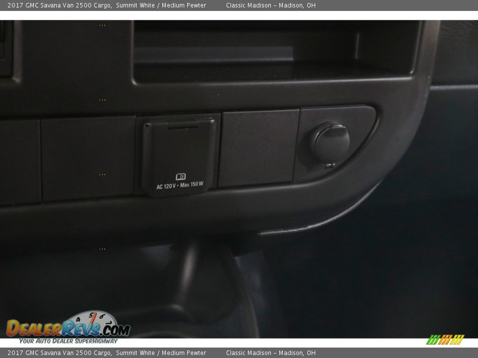 2017 GMC Savana Van 2500 Cargo Summit White / Medium Pewter Photo #9