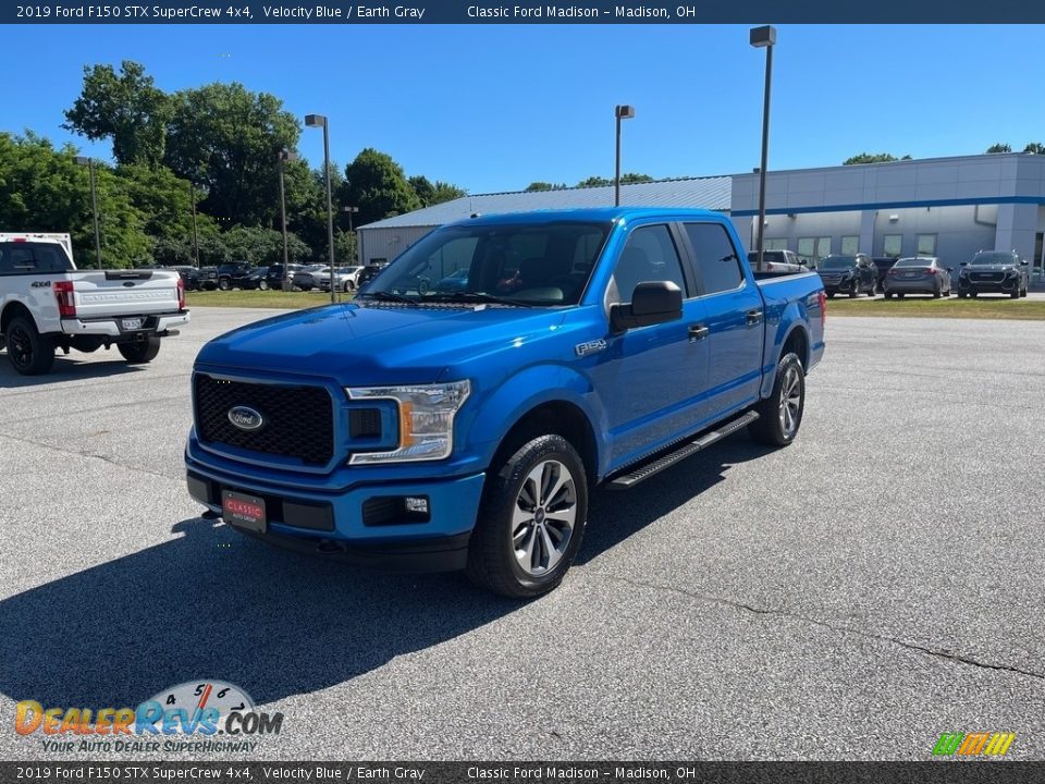 2019 Ford F150 STX SuperCrew 4x4 Velocity Blue / Earth Gray Photo #1