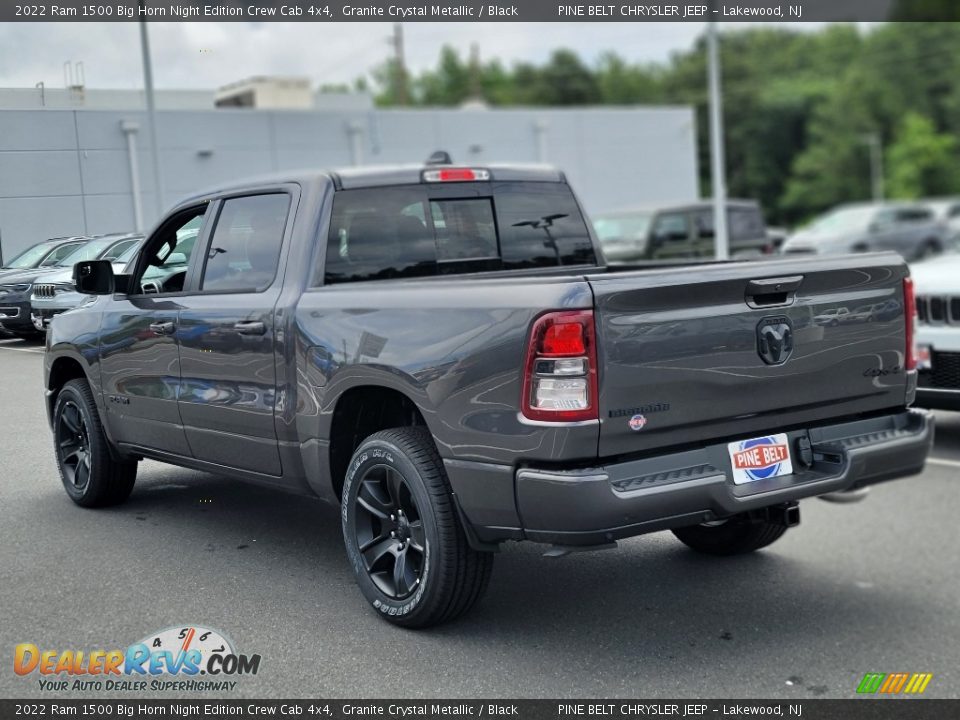 2022 Ram 1500 Big Horn Night Edition Crew Cab 4x4 Granite Crystal Metallic / Black Photo #4