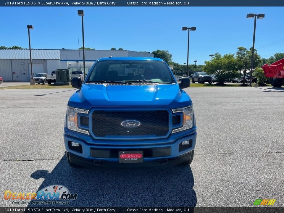 2019 Ford F150 STX SuperCrew 4x4 Velocity Blue / Earth Gray Photo #2