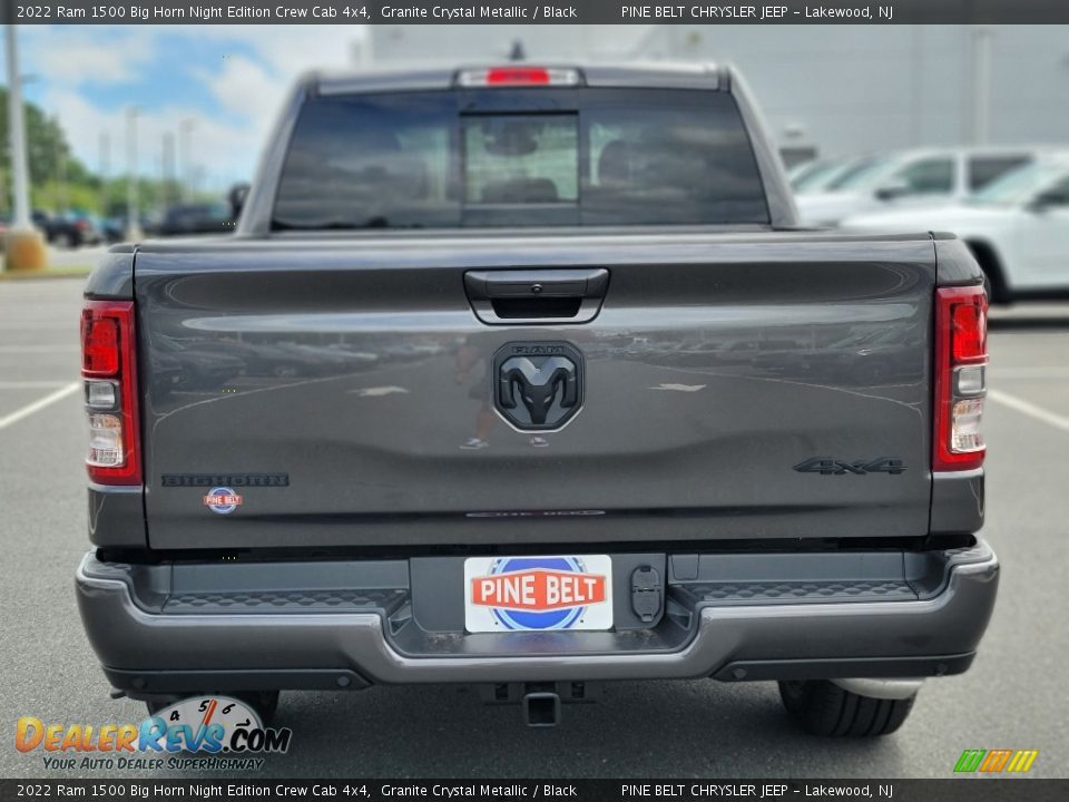 2022 Ram 1500 Big Horn Night Edition Crew Cab 4x4 Granite Crystal Metallic / Black Photo #5