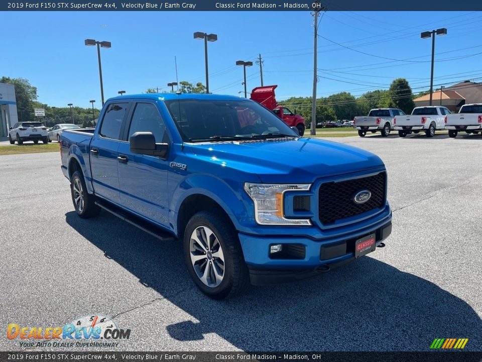 2019 Ford F150 STX SuperCrew 4x4 Velocity Blue / Earth Gray Photo #3