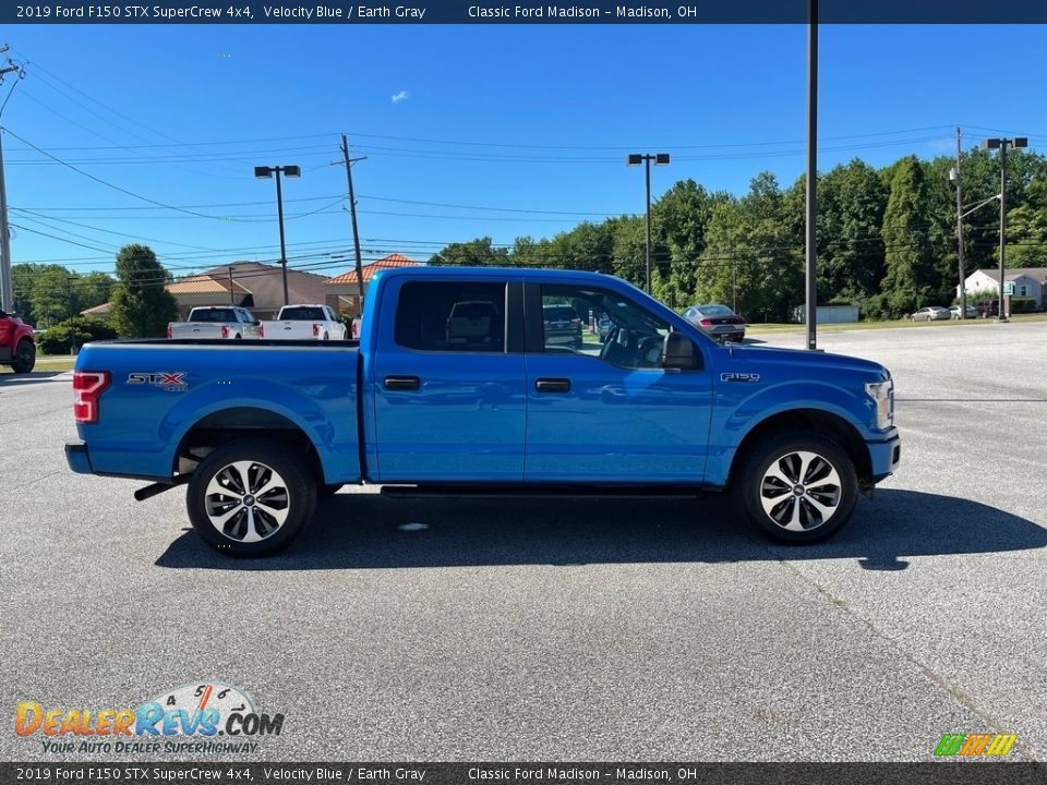 2019 Ford F150 STX SuperCrew 4x4 Velocity Blue / Earth Gray Photo #4