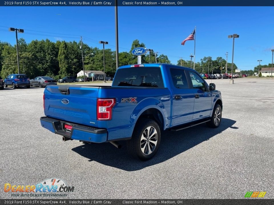 2019 Ford F150 STX SuperCrew 4x4 Velocity Blue / Earth Gray Photo #5