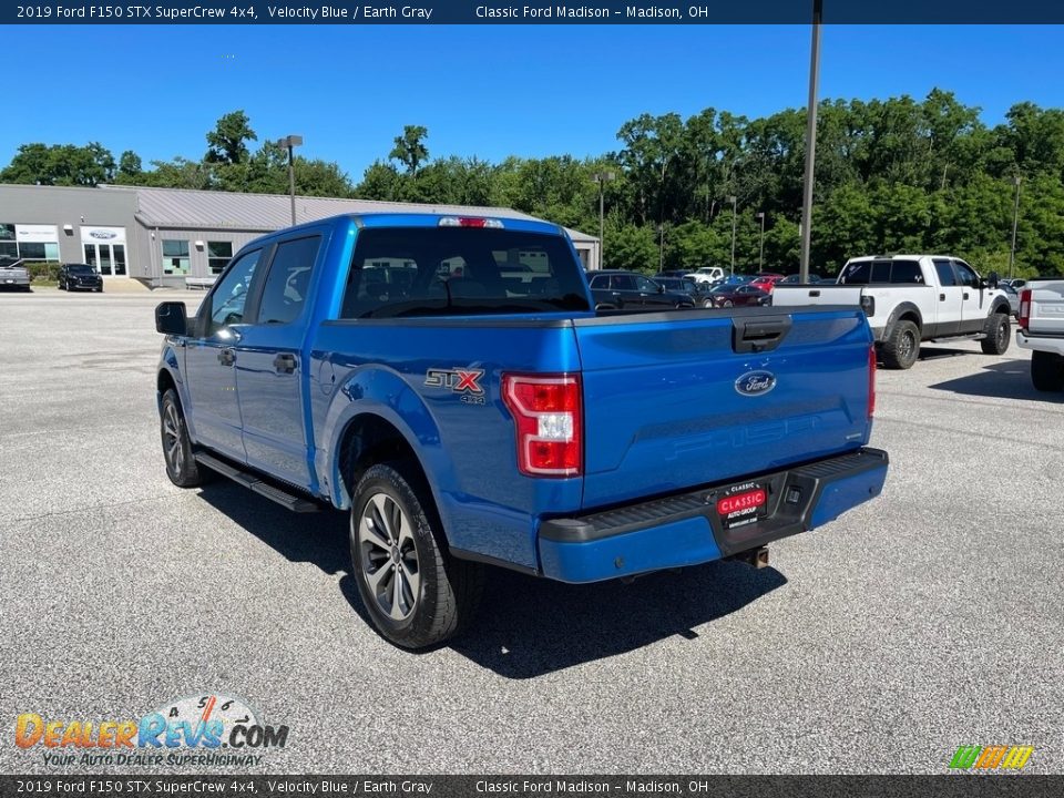 2019 Ford F150 STX SuperCrew 4x4 Velocity Blue / Earth Gray Photo #7