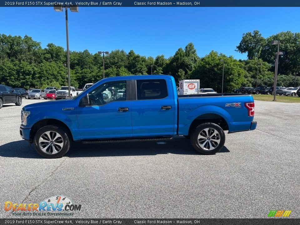 2019 Ford F150 STX SuperCrew 4x4 Velocity Blue / Earth Gray Photo #8