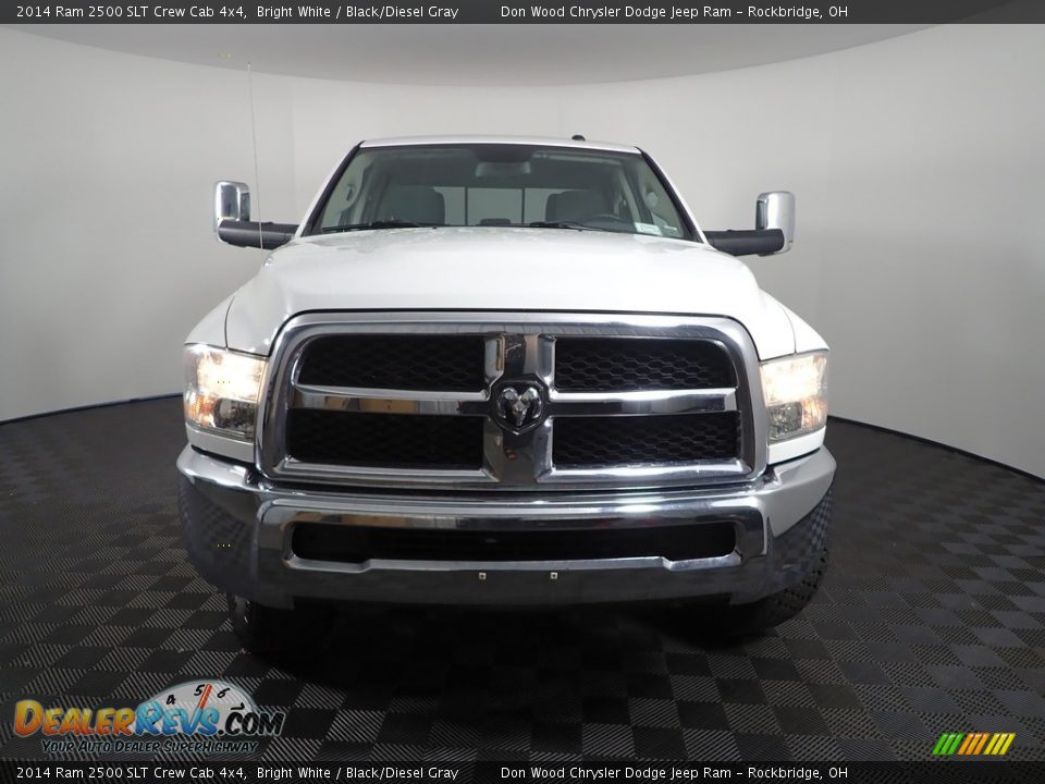 2014 Ram 2500 SLT Crew Cab 4x4 Bright White / Black/Diesel Gray Photo #3