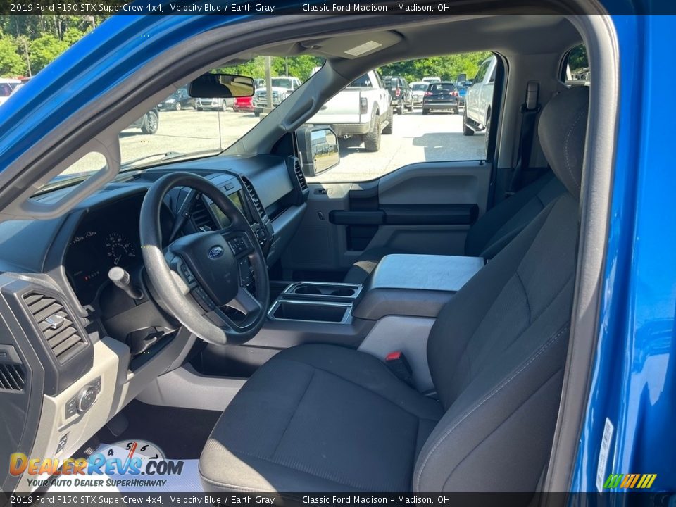 2019 Ford F150 STX SuperCrew 4x4 Velocity Blue / Earth Gray Photo #12