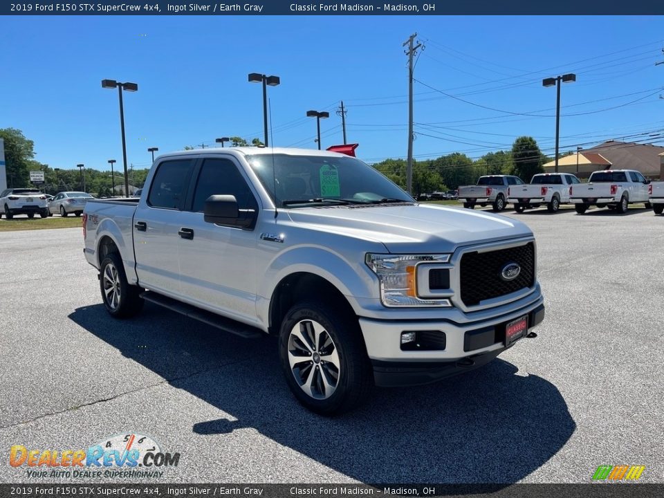 2019 Ford F150 STX SuperCrew 4x4 Ingot Silver / Earth Gray Photo #2