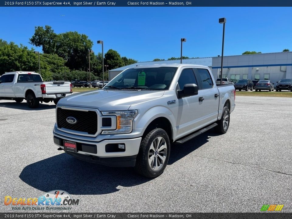 2019 Ford F150 STX SuperCrew 4x4 Ingot Silver / Earth Gray Photo #3