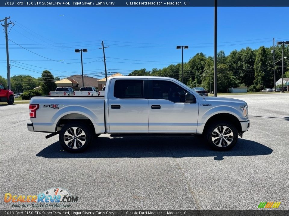 2019 Ford F150 STX SuperCrew 4x4 Ingot Silver / Earth Gray Photo #4