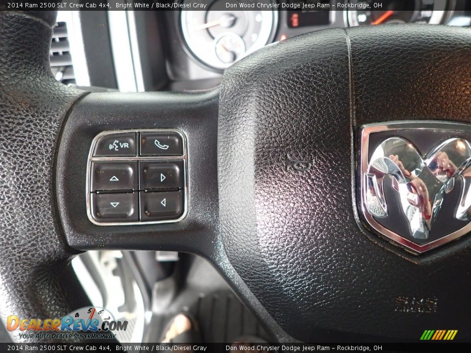 2014 Ram 2500 SLT Crew Cab 4x4 Bright White / Black/Diesel Gray Photo #14