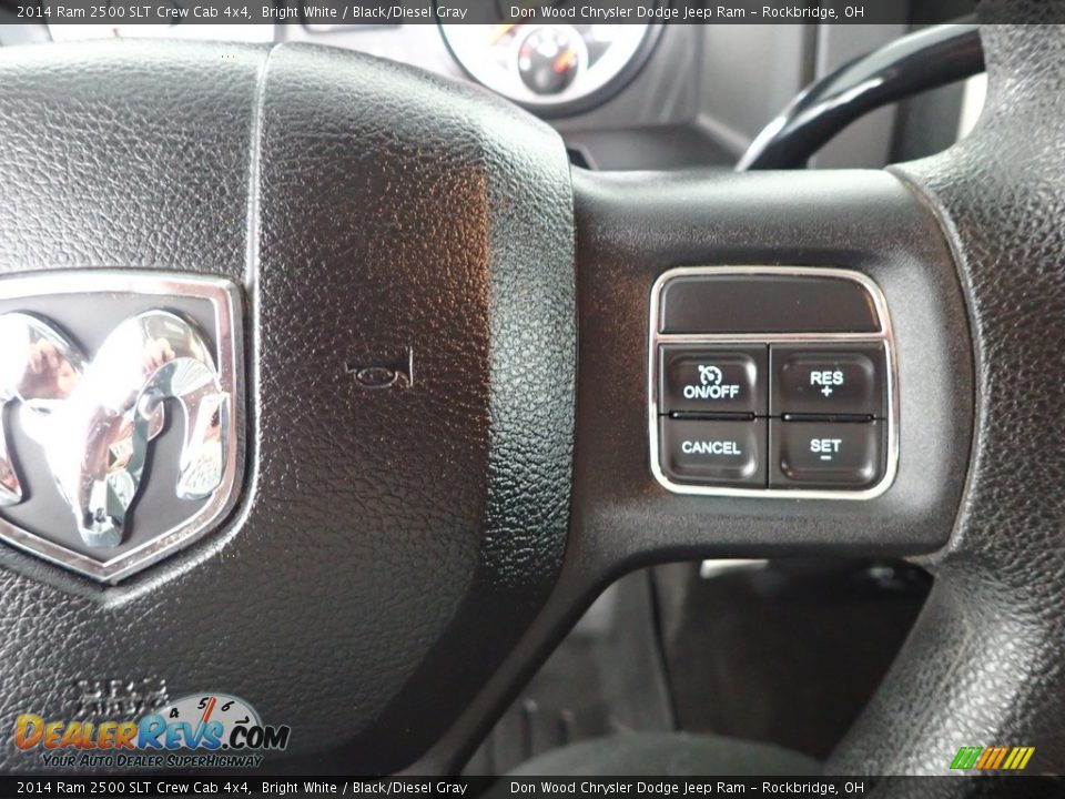 2014 Ram 2500 SLT Crew Cab 4x4 Bright White / Black/Diesel Gray Photo #15