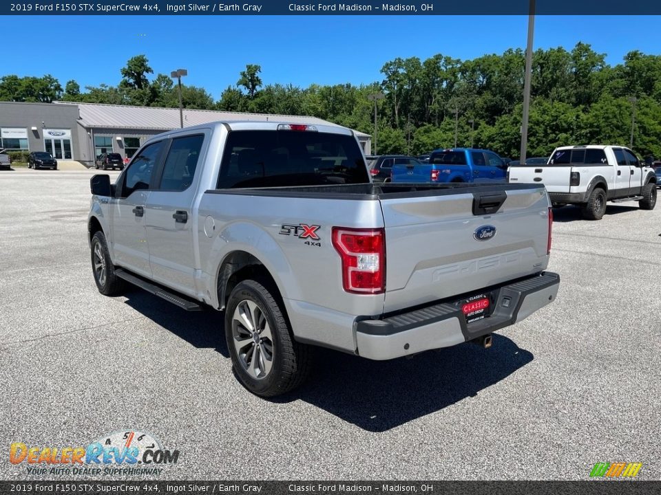 2019 Ford F150 STX SuperCrew 4x4 Ingot Silver / Earth Gray Photo #6