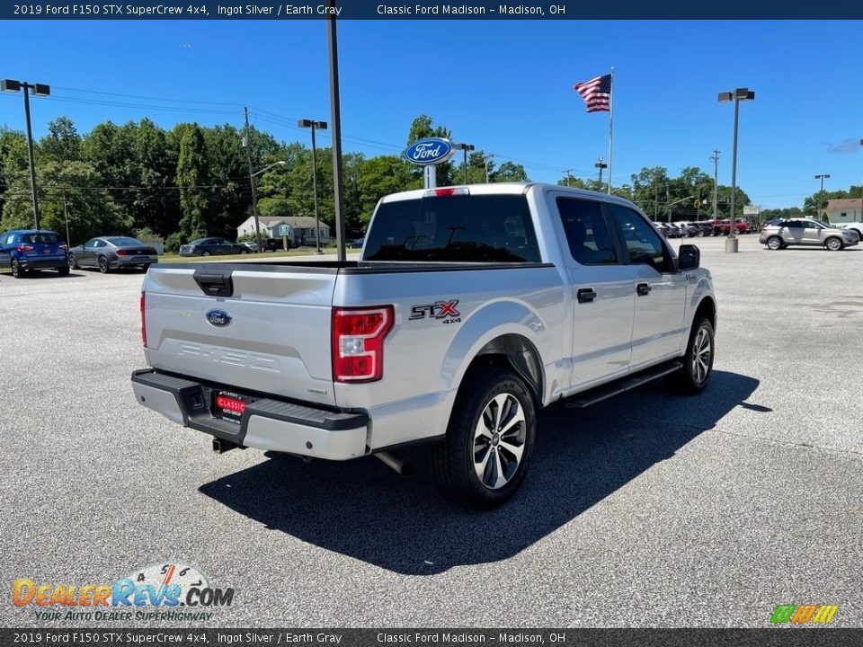 2019 Ford F150 STX SuperCrew 4x4 Ingot Silver / Earth Gray Photo #7