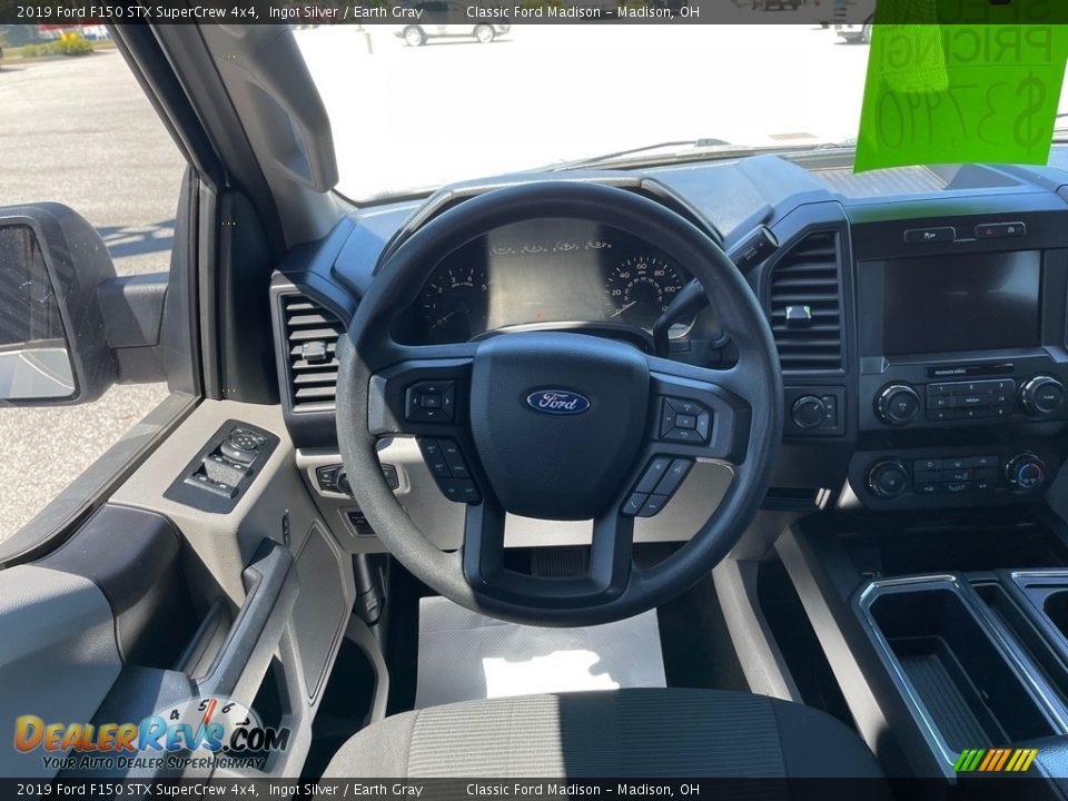 2019 Ford F150 STX SuperCrew 4x4 Ingot Silver / Earth Gray Photo #9