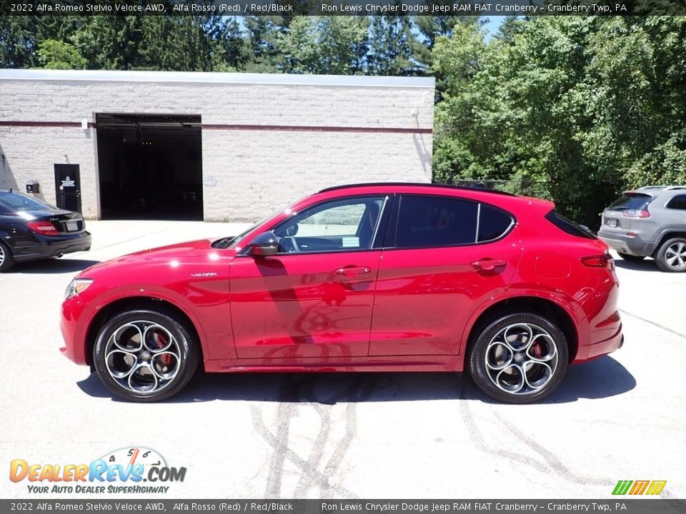 Alfa Rosso (Red) 2022 Alfa Romeo Stelvio Veloce AWD Photo #2