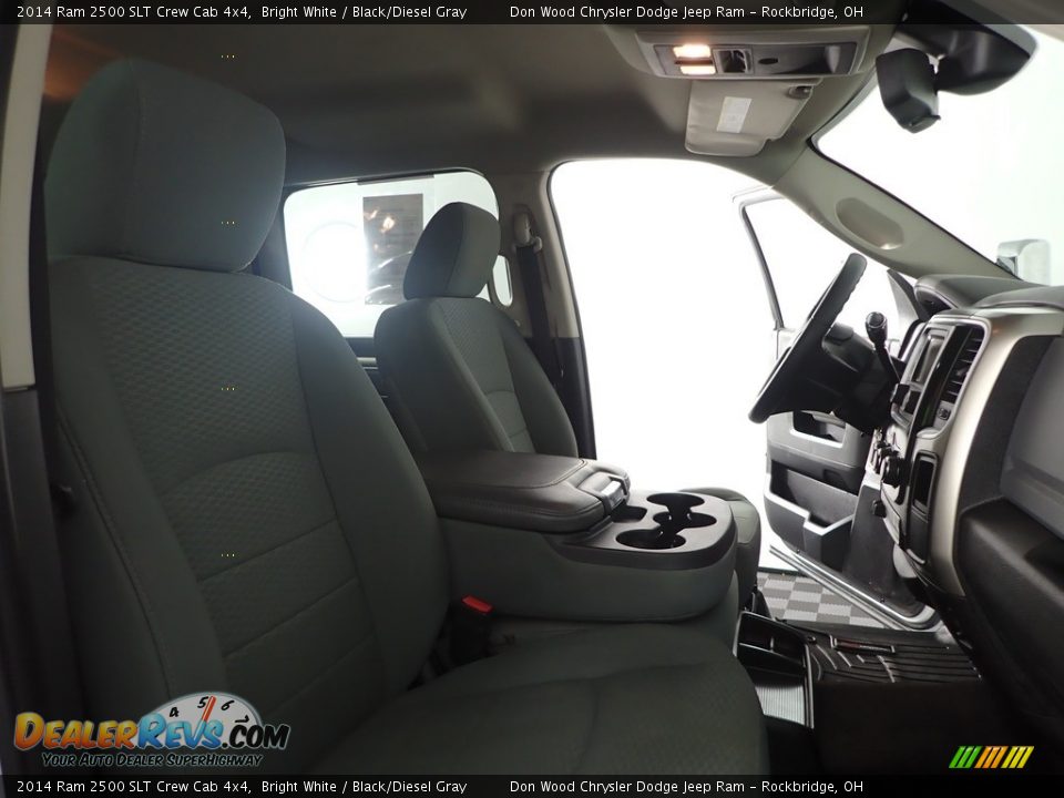 2014 Ram 2500 SLT Crew Cab 4x4 Bright White / Black/Diesel Gray Photo #25