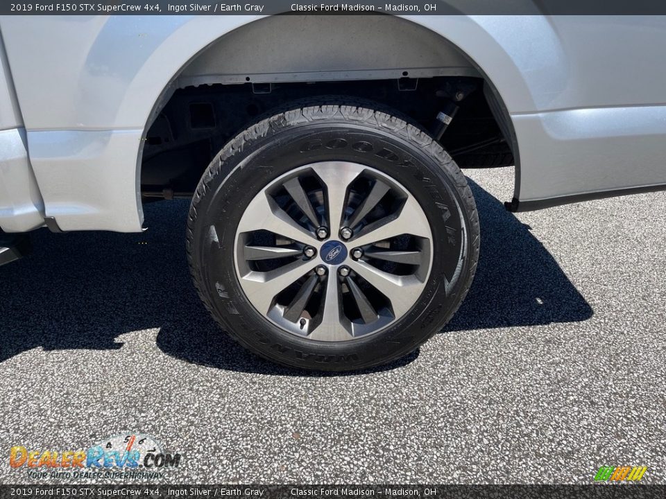 2019 Ford F150 STX SuperCrew 4x4 Ingot Silver / Earth Gray Photo #15