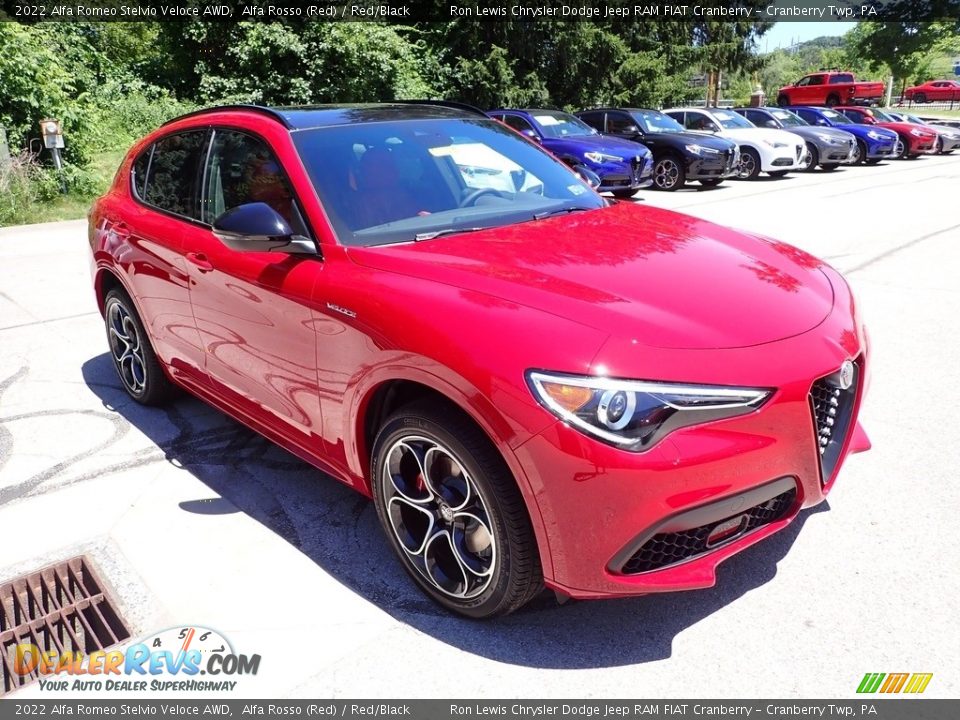 Front 3/4 View of 2022 Alfa Romeo Stelvio Veloce AWD Photo #7