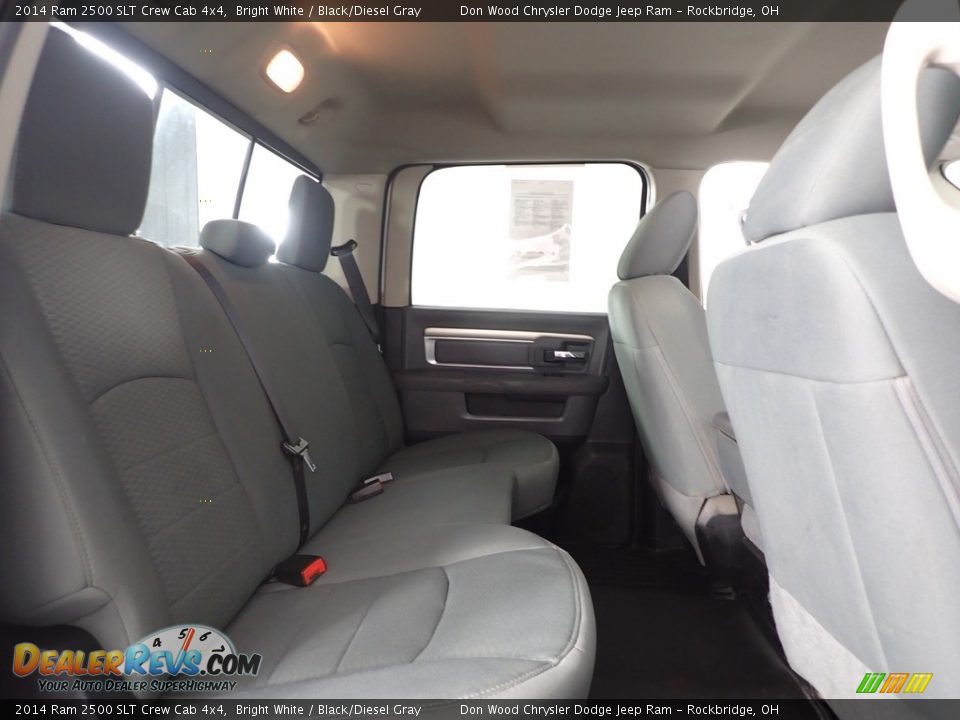 2014 Ram 2500 SLT Crew Cab 4x4 Bright White / Black/Diesel Gray Photo #28