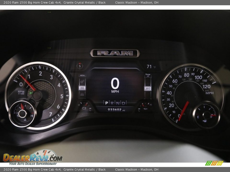2020 Ram 1500 Big Horn Crew Cab 4x4 Granite Crystal Metallic / Black Photo #8