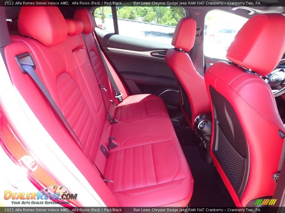 Rear Seat of 2022 Alfa Romeo Stelvio Veloce AWD Photo #11