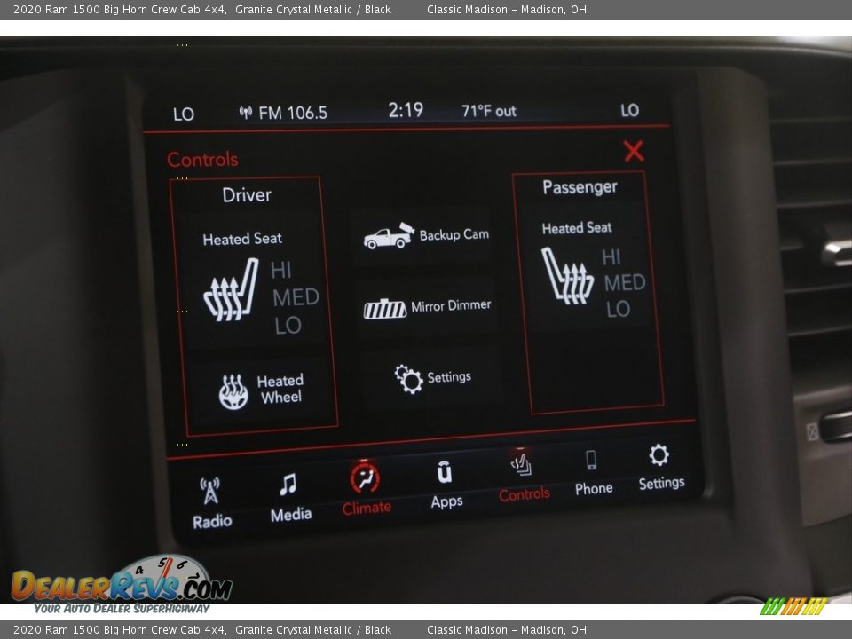 2020 Ram 1500 Big Horn Crew Cab 4x4 Granite Crystal Metallic / Black Photo #11
