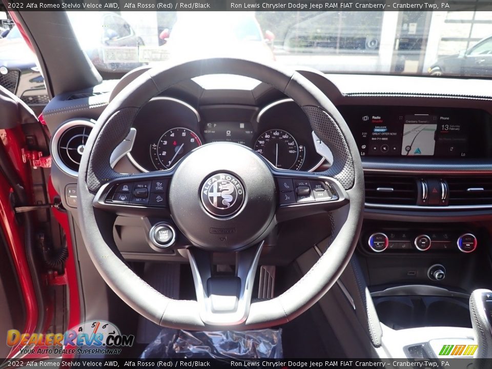 2022 Alfa Romeo Stelvio Veloce AWD Steering Wheel Photo #19