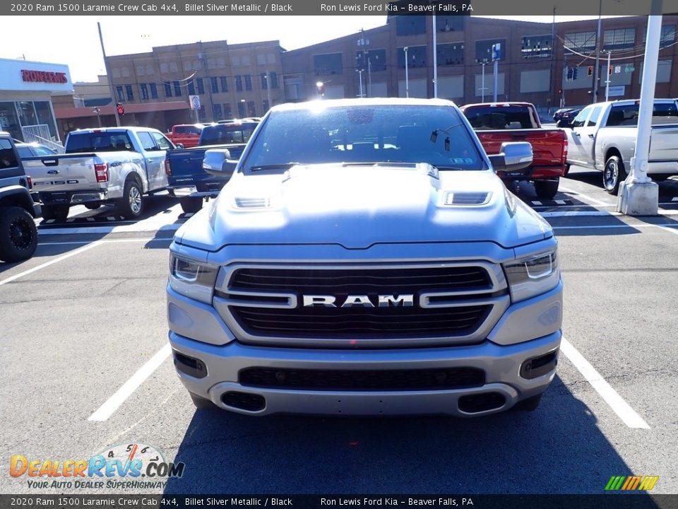 2020 Ram 1500 Laramie Crew Cab 4x4 Billet Silver Metallic / Black Photo #2