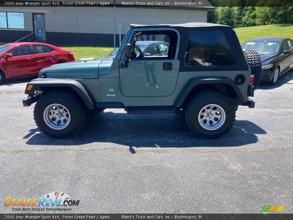 2000 Jeep Wrangler Sport 4x4 Forest Green Pearl / Agate Photo #1