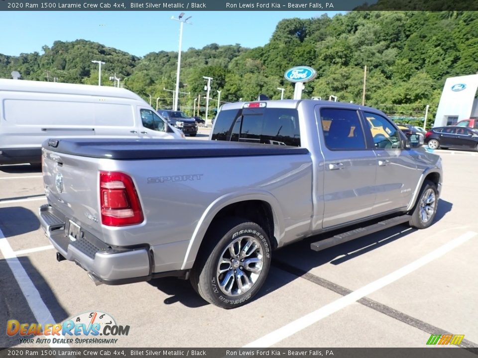 2020 Ram 1500 Laramie Crew Cab 4x4 Billet Silver Metallic / Black Photo #4