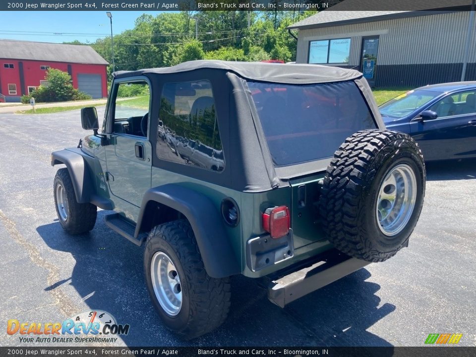 2000 Jeep Wrangler Sport 4x4 Forest Green Pearl / Agate Photo #3