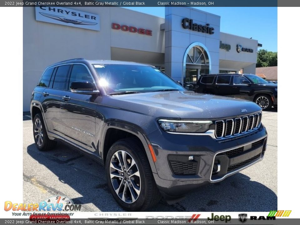 2022 Jeep Grand Cherokee Overland 4x4 Baltic Gray Metallic / Global Black Photo #1