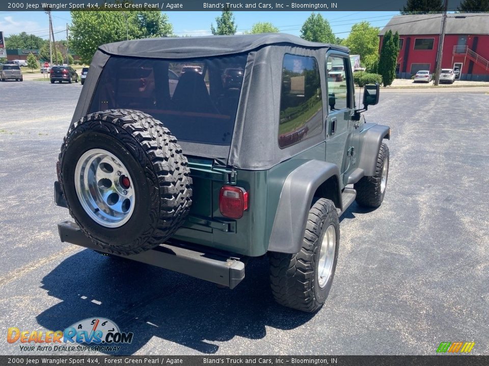2000 Jeep Wrangler Sport 4x4 Forest Green Pearl / Agate Photo #5