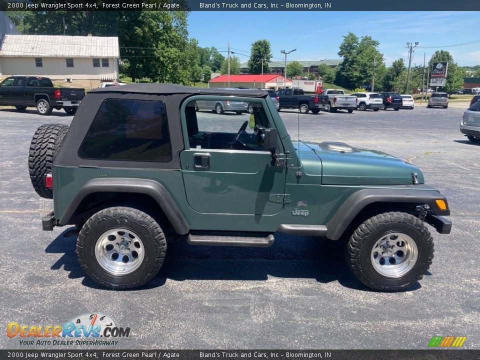 2000 Jeep Wrangler Sport 4x4 Forest Green Pearl / Agate Photo #6