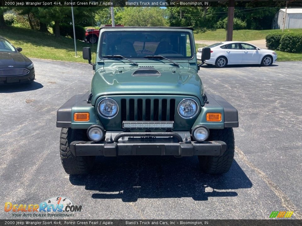 2000 Jeep Wrangler Sport 4x4 Forest Green Pearl / Agate Photo #8