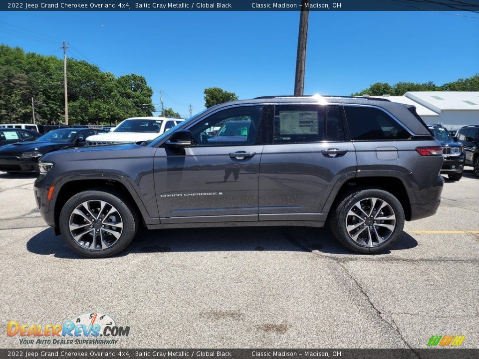 2022 Jeep Grand Cherokee Overland 4x4 Baltic Gray Metallic / Global Black Photo #8