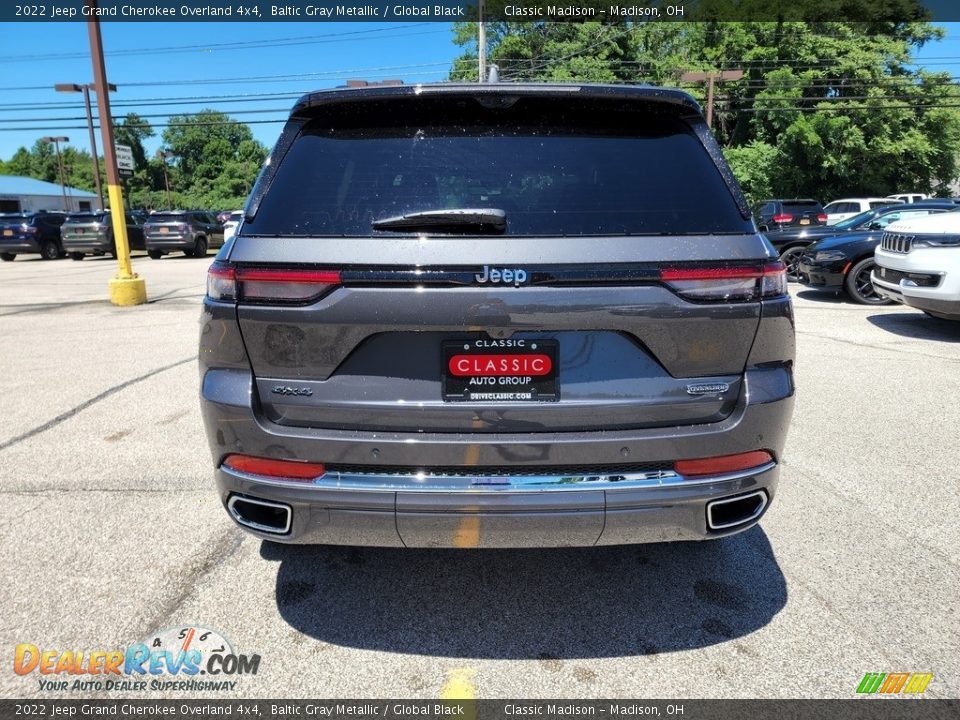 2022 Jeep Grand Cherokee Overland 4x4 Baltic Gray Metallic / Global Black Photo #10