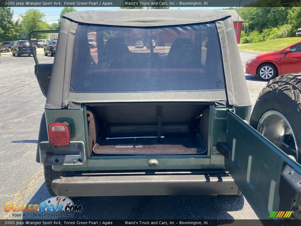 2000 Jeep Wrangler Sport 4x4 Forest Green Pearl / Agate Photo #27